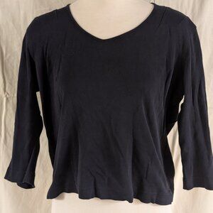 Talbots black lightweight sweater, Size Petite Medium